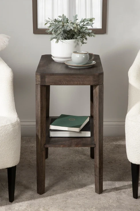 Wood End Side Table Living Room Sofa Coffee Storage Nightstand Small Rectangle - Image 3 of 4