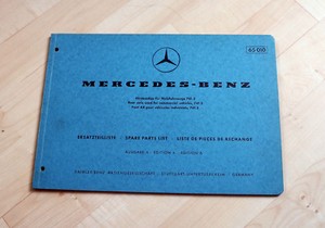 Ersatzteilliste Mercedes Hinterachse Bm 741.3, für Mercedes L 608 Transporter