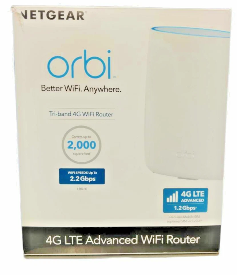 NETGEAR Orbi LBR20 4G LTE UNLOCKED Router AC2200 WIFI (up to 2.2gbps) - Image 2 of 4
