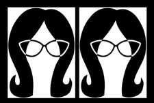 Bob's Burger Cartoon Linda - Black Vinyl Decal Car Truck Windows Laptop Notebook