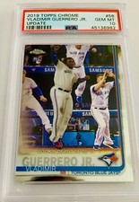 2019 Topps Chrome Update Vladimir Guerrero Jr. Card #58 “Jumping” RC PSA 10