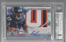 ALSHON JEFFERY 2012 LIMITED JUMBO 3 COLOR SICK PATCH AUTO RC /25 BGS 9 w 10 AUTO
