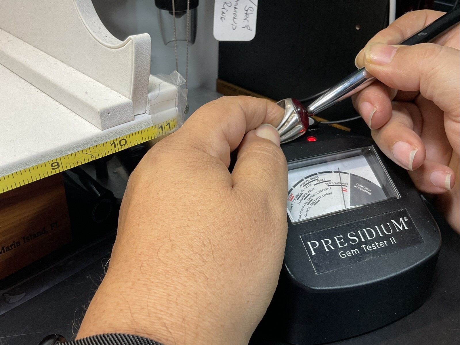 Ruby Ring Big Oval Ruby Stone Ring 925 Silver Yaq… - image 11