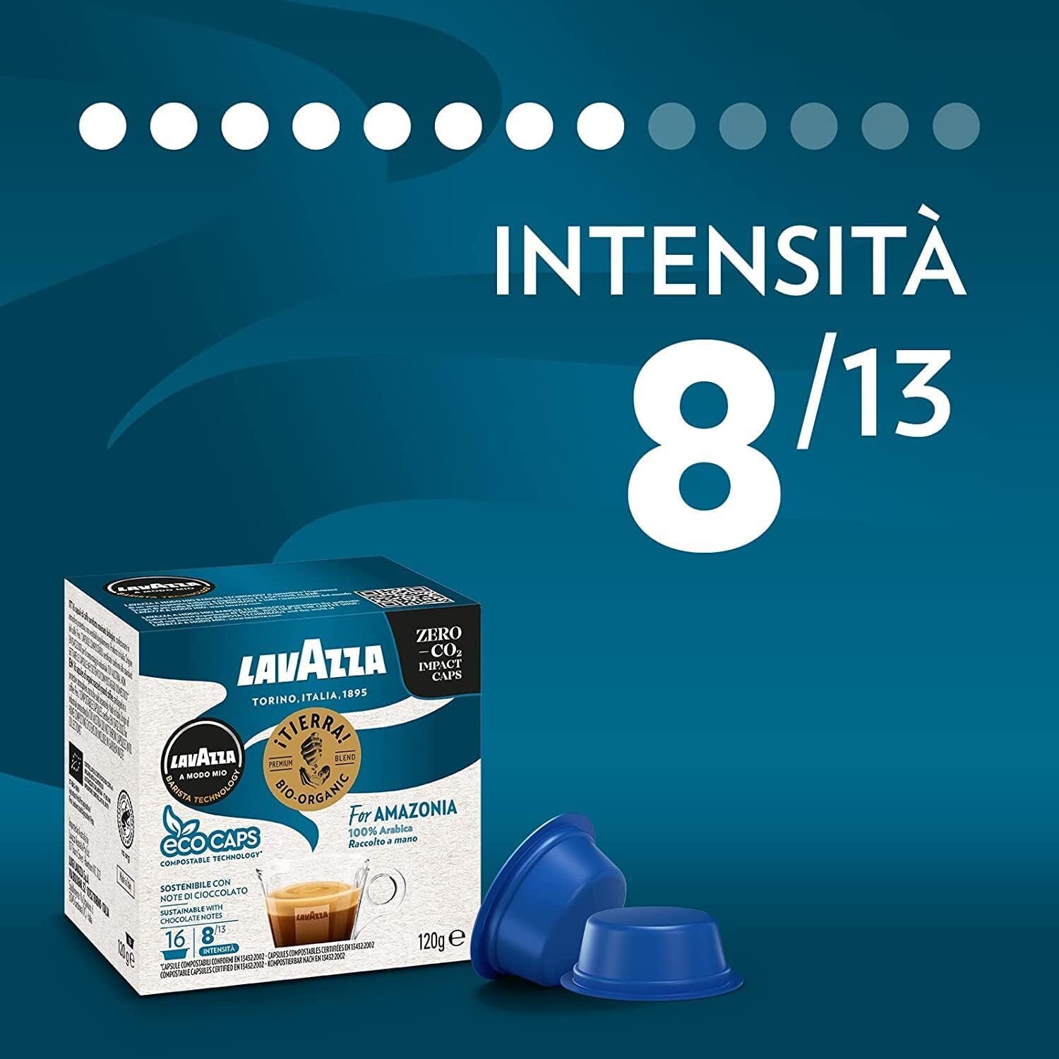 16 Capsule Lavazza A Modo Mio Tierra Eco Amazonia