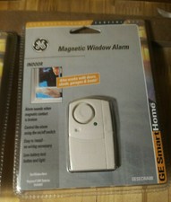 2 GE Magnetic Window Alarm-Factory Sealed NEW with batteries Smarthome security