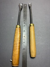 2 ANTIQUE CARVING CHISELS