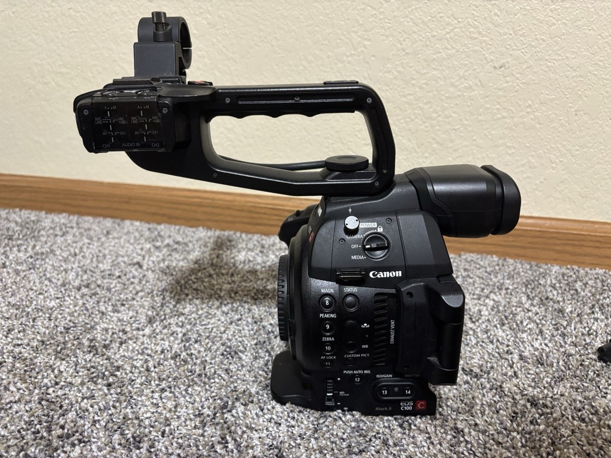 Canon EOS C100 Mark II Cinema Camera Body with Top Handle | eBay Canon EOS C100 Mark II Cinema Camera Body with Top Handle | eBay