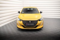 Maxton Design Frontlippe V.2 Passend FüR Peugeot 208 Gt Mk2 Schwarz Hochglanz