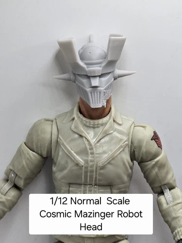 3d Printed COSMIC MAZINGER ROBOT HEAD 6" 1:12 Classified Legends COMPATIBLE
