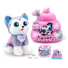 Pooping Puppies Husky by ZURU Surprise Puppy Plush, Ultra Soft , Interactiv...