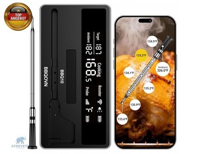 Smart Wireless Meat Thermometer (1, White, Small)