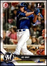 2018 Bowman Draft #BD-76 Joe Gray Brewers NM-MT ID:32081 ID:32081 ID:32081