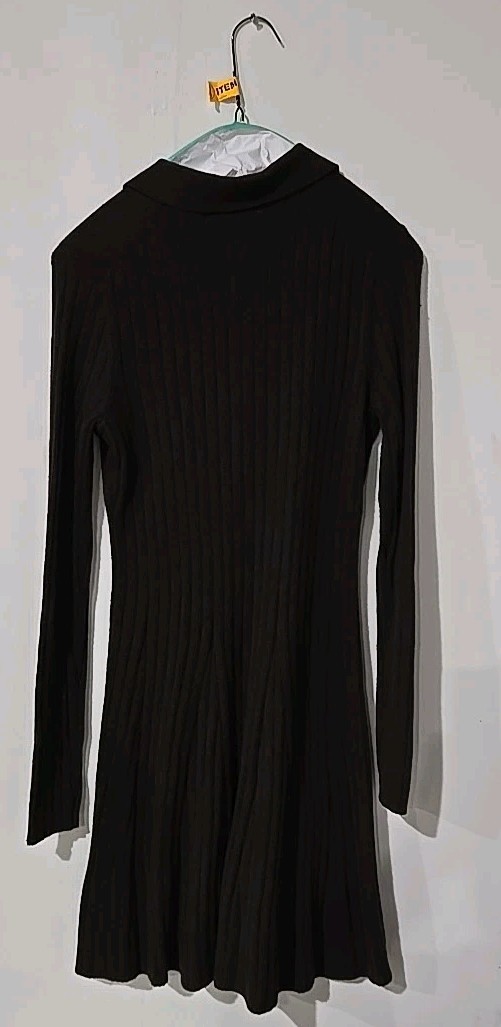 Gap Front Button Collared Brown Sweater Dress Wom… - image 2