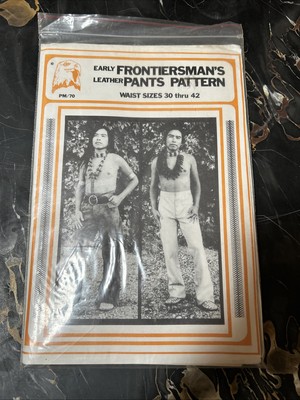 C1960-70s Tandy Frontiersman Leather Pants Pattern PM70 Size 30-42 Unopened