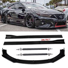 Front Bumper Lip Splitter Spoiler For Nissan Maxima Side Skirt Gloss Skirt