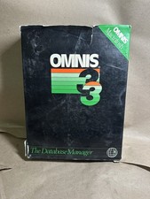 Vintage Rare OMINIS 3 Macintosh 512K The Database Manager Complete in Box