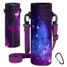 Water Bottle Carrier, Printed Neoprene Water Bottle Holder Bag Cover 1000ML, ...