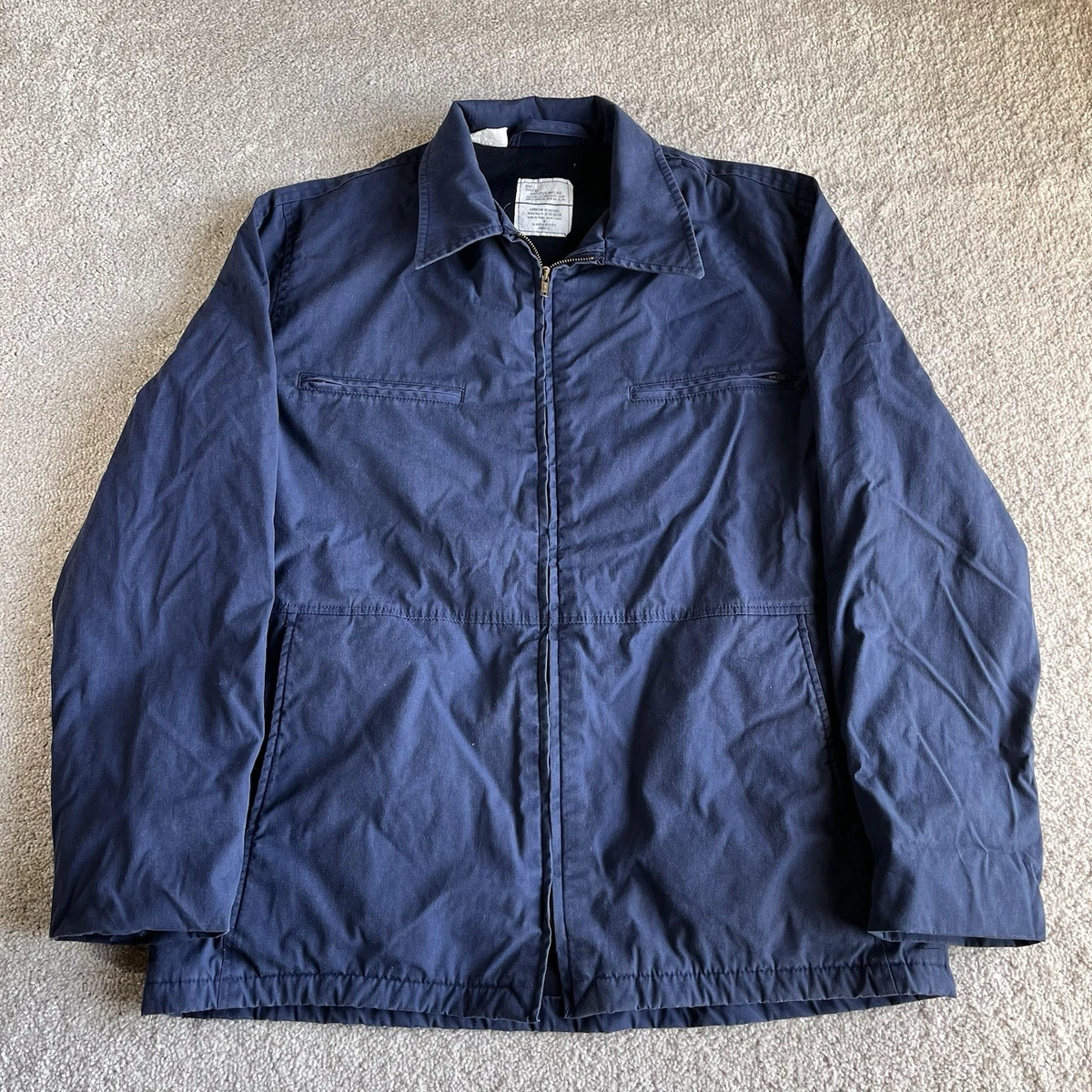 Navy Utility Jacket In Vintage Outerwear Coats & Jackets For Men
