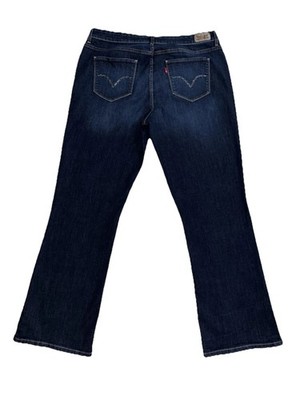 Levi's Perfectly Shaping 512 Bootcut Jeans Women's Plus Size 20M Dark Wash Studs