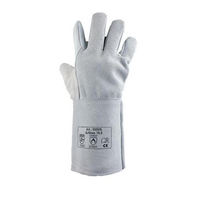12 Stk. Asatex Schweißerhandschuhe Gr.10,5 naturfarben Rindnarben-/Spaltleder