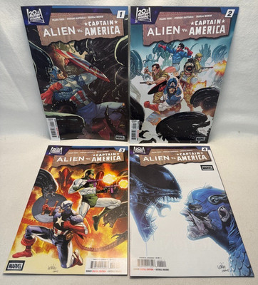 Marvel Alien vs Captain America #1-4  (All 1st Print) *FREE SHIPPING*