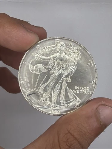 1997 WALKING LIBERTY AMERICAN EAGLE 1OZ FINE SILVER DOLLAR COIN $1