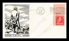 Dr Jim Stamps 2c John Greenleaf Whittier First Day Cover Brown Cachet