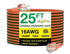 Go Green Power Inc. 16/3 25ft Outdoor Extension Cord with Lighted End - Contr...