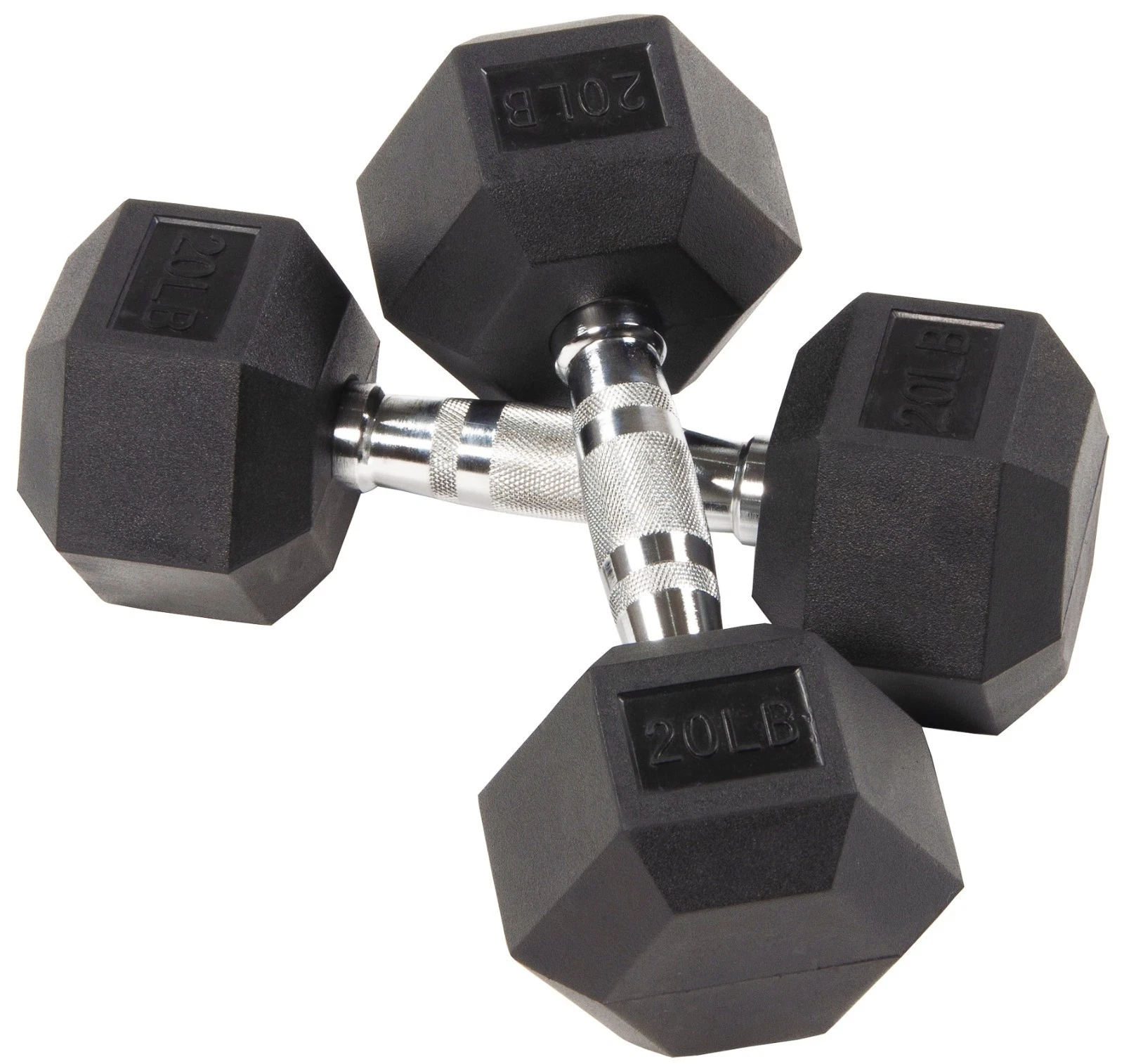 20lb Rubber Hex Dumbbell Pair, Non-Slip Grip, Home Gym Weights
Opens in a new window or tab