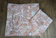 2 Pottery Barn Paisley Euro Pillow Shams Linen/Cotton 28" x 28"