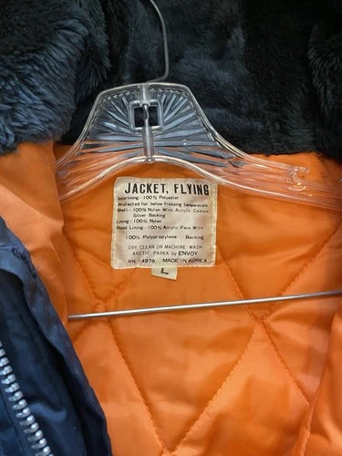 Vintage Arctic Parka Flying Jacket Large Made For Below Freezing Temp image 15