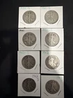 90%silver Walking Liberty Half Dollars Lot Of 8 See Photos For Exact Coins