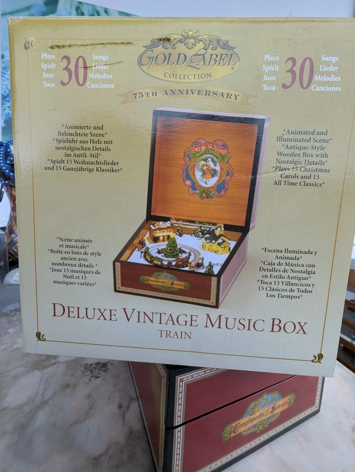 Mr. Christmas Spieluhr Gold Label Collection Deluxe Vintage Music Box 30 Songs - Bild 2 von 4