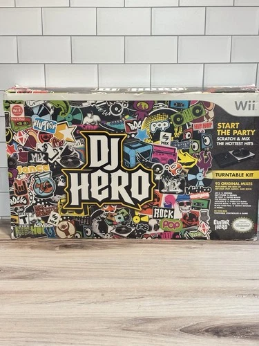 2009 Wireless DJ Hero Turntable Nintendo Wii w/ Game And Original Instructions