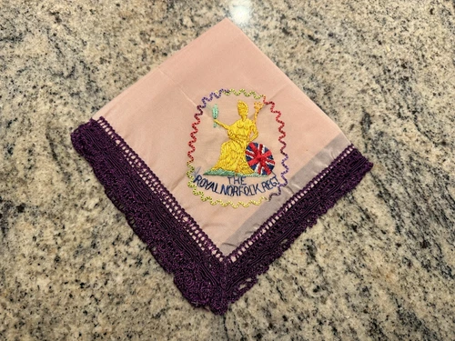 WW2 Military Silk Handkerchief - The Royal Norfolk Regiment