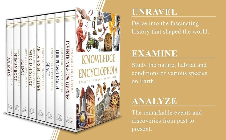 Knowledge Encyclopaedia Boxed Set 8 Paperback Books For Kids Age Group 10+ - Image 4 of 4