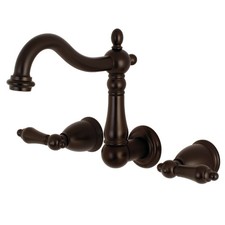 Kingston Brass KS125.AL Heritage 1.2 GPM Wall Mounted Widespread - Bronze
