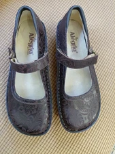 New Alegria Bel-433 Brown MARY Janes Comfort Clogs Leather Women’s  Sz 8 8.5  38