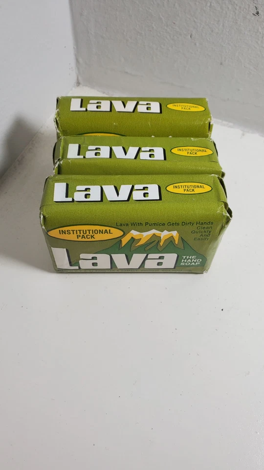 3 barras limpiadoras de manos de lava de alta resistencia 4 OZ lava institucional con piedra pómez. Foto 3 de 4