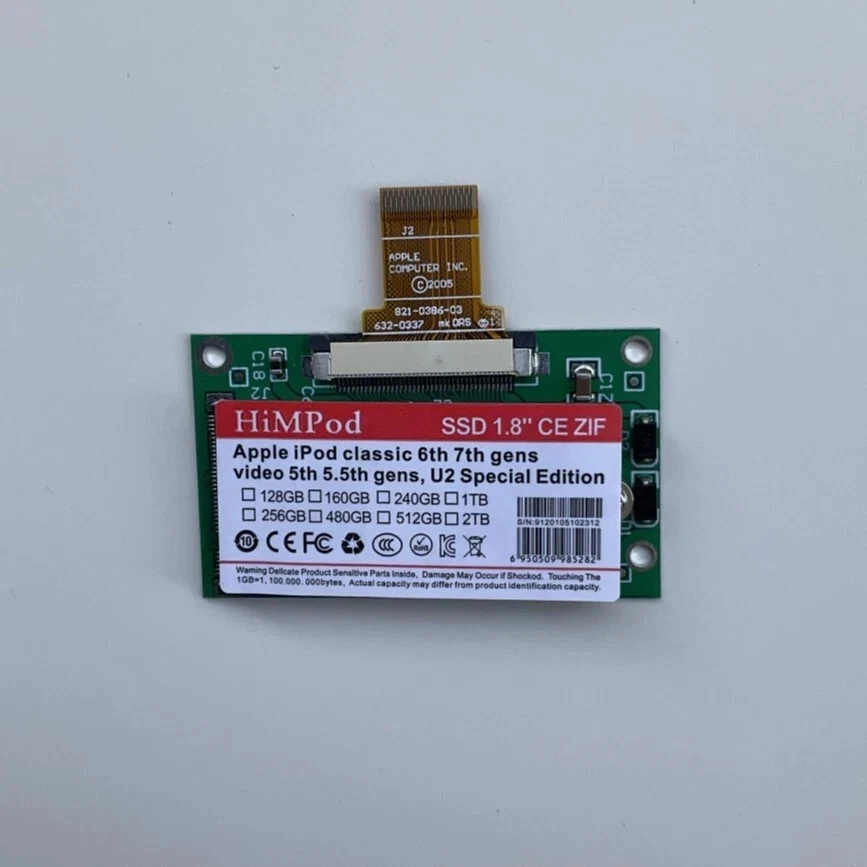 ✅For iPod Classic 7th Gen 128GB 256GB 512GB 1TB 2TB SSD Upgrade KIT+Mega Battery - Image 4 of 4