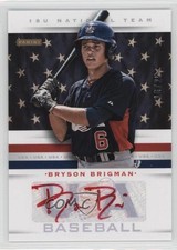 2013 Panini USA Baseball Box Set Red Ink 16/25 Bryson Brigman #2 Auto fm0