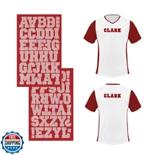 S.E.I 61 Pieces Iron-On Letters: 1 1/2 Inch Sport Iron-On Letters for Clothin