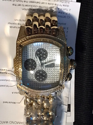 FREEZE Mens Watch High Quality Diamond Watch Gorgeous ~ NEW