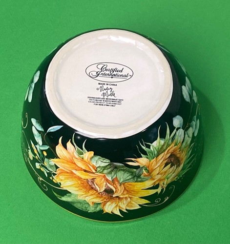 Certified International Nancy Mink Sunflower Fields Ice Cream Bowl 5”Cereal Bowl - Picture 13 of 14