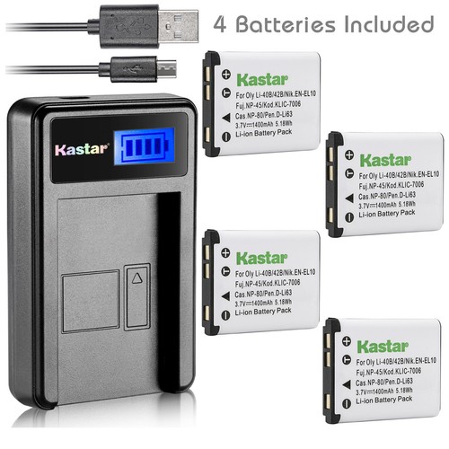 Caricabatterie Da Muro Compatibile Fujifilm FinePix – Per Batterie NP-45 E Modelli JV, JX, JZ, Z - Foto 2