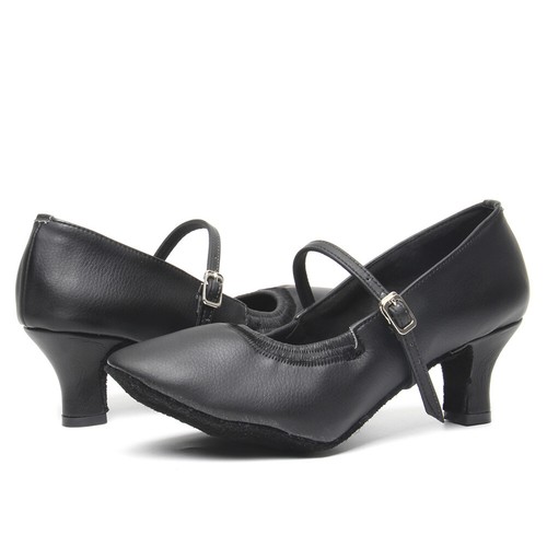 Brandneu moderne Damenballsaal Latin Tango Tanzschuhe mit Absatz Salsa 4 Farben - Bild 11 von 24