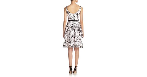 Neu MILLY mehrfarbiges Natalie Cocktailkleid Größe 4 Orig. 795 $ - Bild 6 von 6