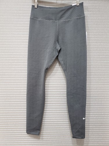 Nike Therma-FIT One Damen Mid-Rise Leggings DD6596-010 Schwarz/Rauchgrau Gr. M - Bild 1 von 7