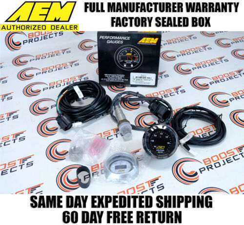 AEM 30-4110 UEGO Wideband O2 Air Fuel Ratio Gauge AFR 52mm with 4.9 LSU Sensor - Picture 1 of 10