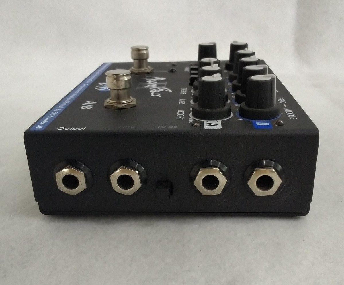 Micro Bass2 エフェクター A/Bスイッチ付き EBS MICROBASS2 Preamplifier Black With Box Used From Japan
